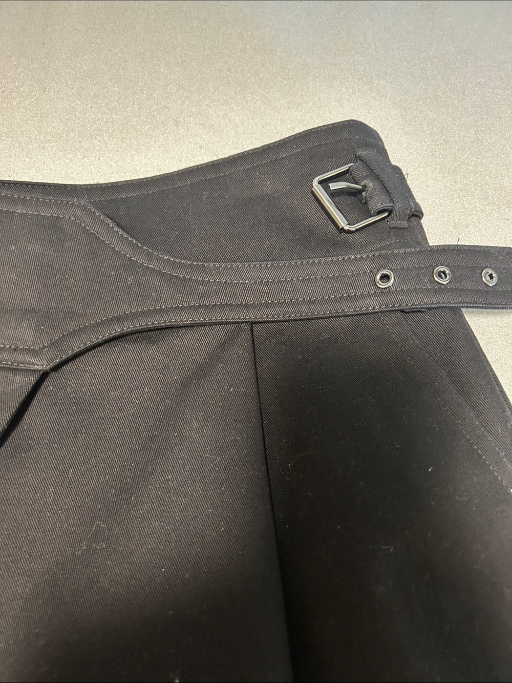 Express Black Wide-Leg High-Waist Women's Trousers - Picture 12 of 16